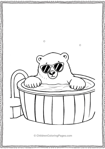 Polar-Bear-In-A-Hot-Tub Free PDF Printable