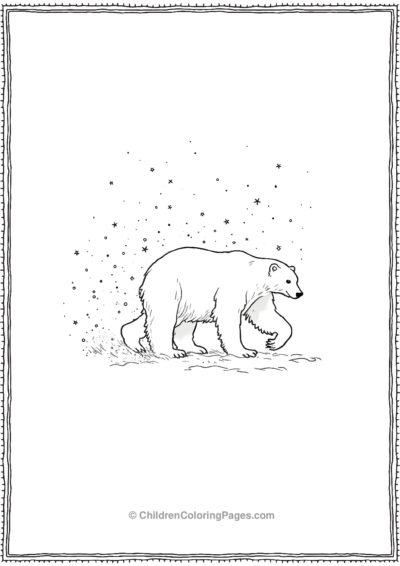 Polar-Bear-in-a-Snowstorm Free PDF Printable