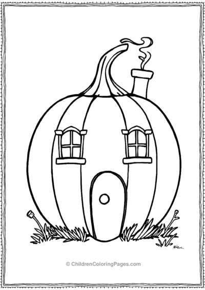 Pumpkin-House-with-Tiny-Windows Free PDF Printable