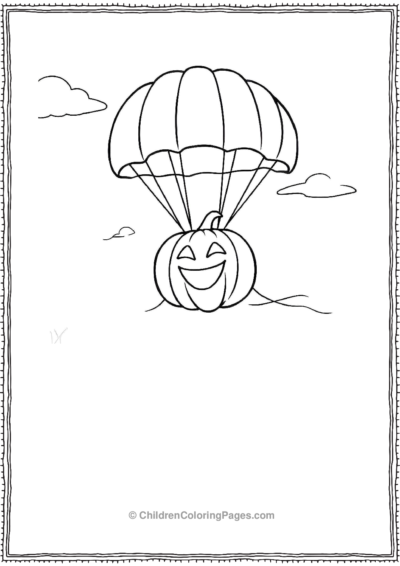 Pumpkin In A Parachute Free PDF Printable