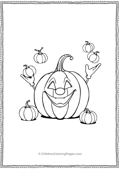 Pumpkin-Juggling-Baby-Pumpkins Free PDF Printable