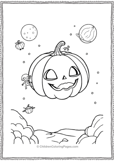 Jack-O-Lantern-On-A-Space-Adventure Free PDF Printable