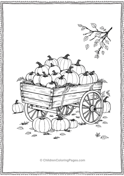 Pumpkins-In-A-Cart Free PDF Printable