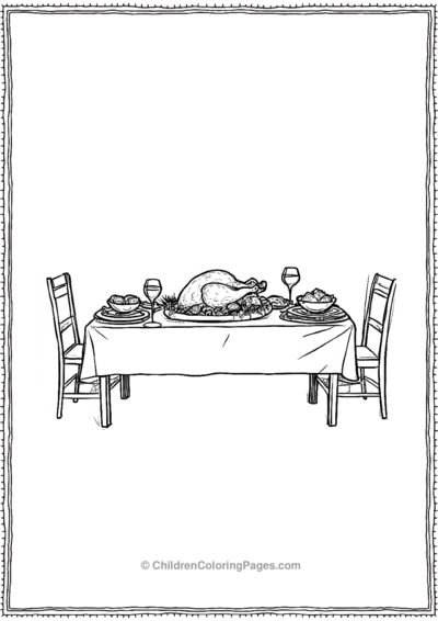 Realistic-thanksgiving-table Free PDF Printable