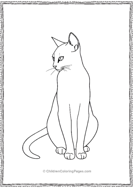 Russian Blue Cat Scaled Free PDF Printable