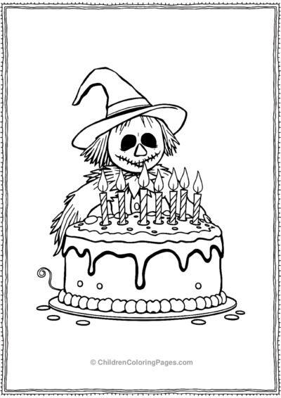 Scarecrow-blowing-candles Free PDF Printable