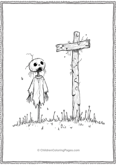 Scarecrow-looking-at-sky Free PDF Printable