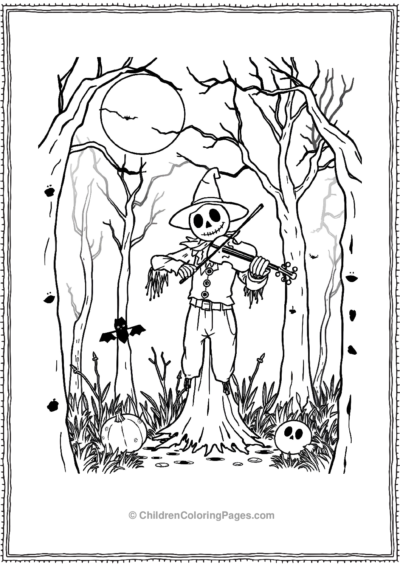 Scarecrow-playing-violin Free PDF Printable