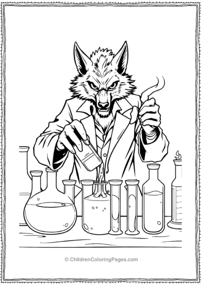 Scientist-Werewolf-Mixing-Potions-scaled Free PDF Printable