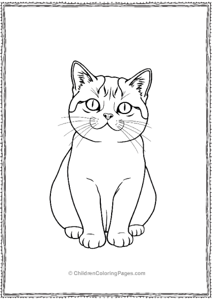 Scottish Fold Cat Scaled Free PDF Printable