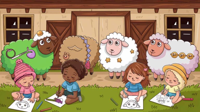 Sheep Coloring Pages