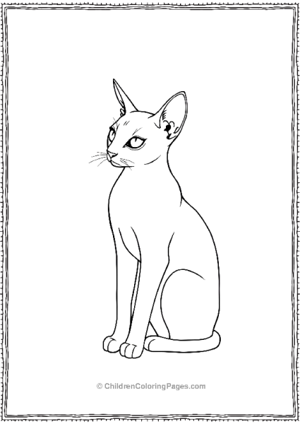 Siamese Cat Scaled Free PDF Printable