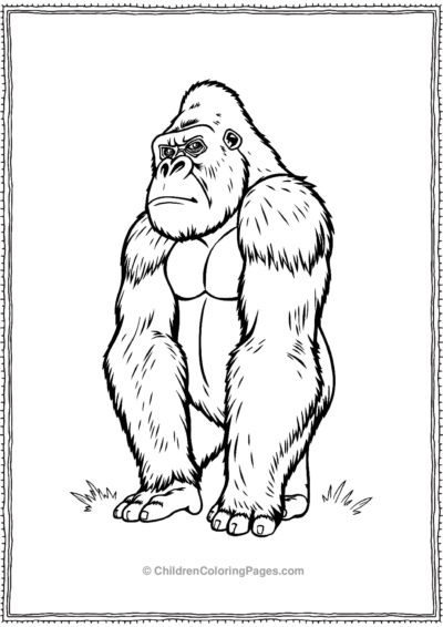 Silverback-Gorilla Free PDF Printable