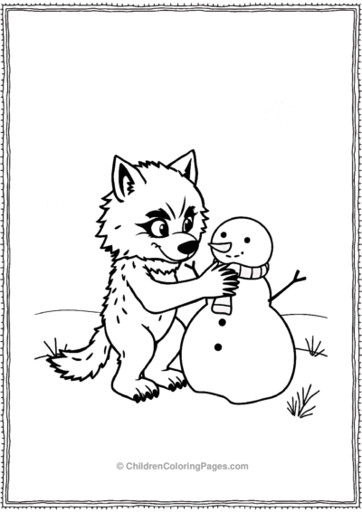 Simple-Baby-Werewolf-Building-A-Snowman Free PDF Printable