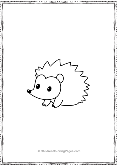 Simple-Hedgehog Free PDF Printable