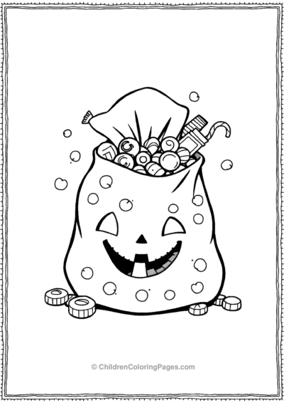 Simple-Trick-or-Treat-Bag Free PDF Printable