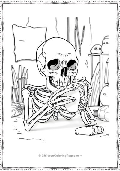 Skeleton-in-a-lab Free PDF Printable