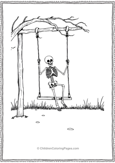 Skeleton On A Creaky Swing Scaled Free PDF Printable