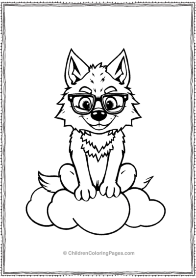 Smiling-Werewolf-Wearing-Glasses Free PDF Printable