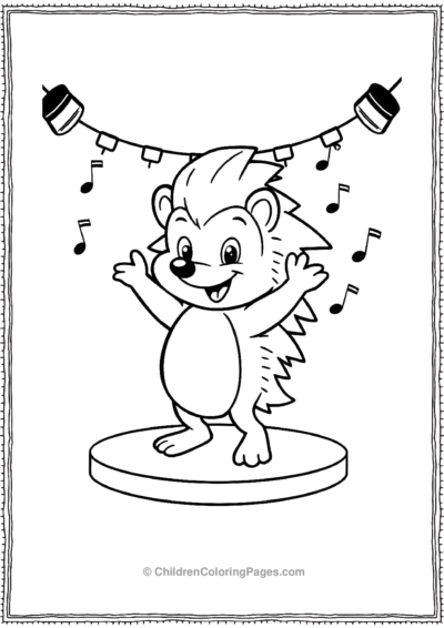 Sonic-Dancing-On-The-Stage Free PDF Printable