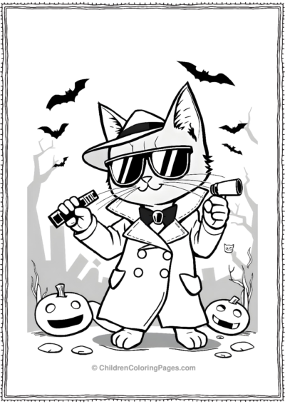 Spy-Cat-On-A-Secret-Halloween-Mission Free PDF Printable