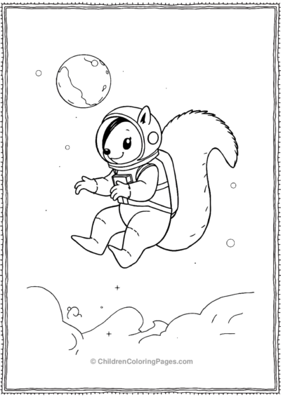 Squirrel-Aestronaut Free PDF Printable