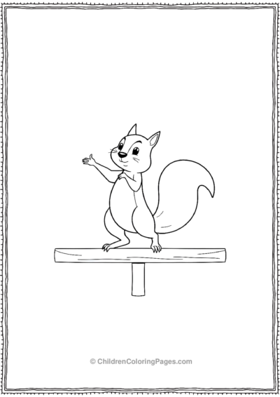 Squirrel-As-A-Gymnast Free PDF Printable