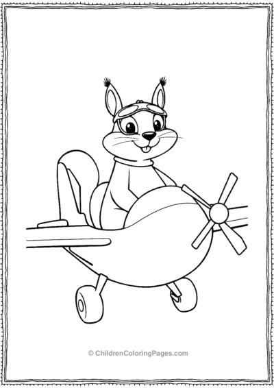 Squirrel-As-A-Pilot Free PDF Printable