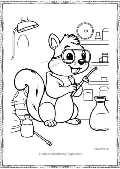 Squirrel-As-A-Scientist Free PDF Printable