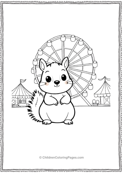 Squirrel-At-A-Carnival Free PDF Printable