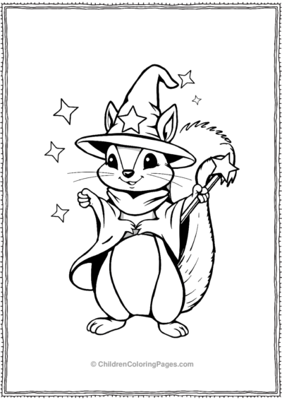 Squirrel-Dressed-As-A-Wizard Free PDF Printable