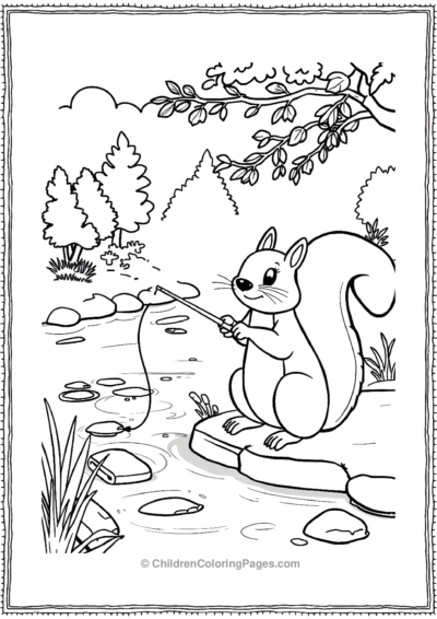 Squirrel-Fishing Free PDF Printable