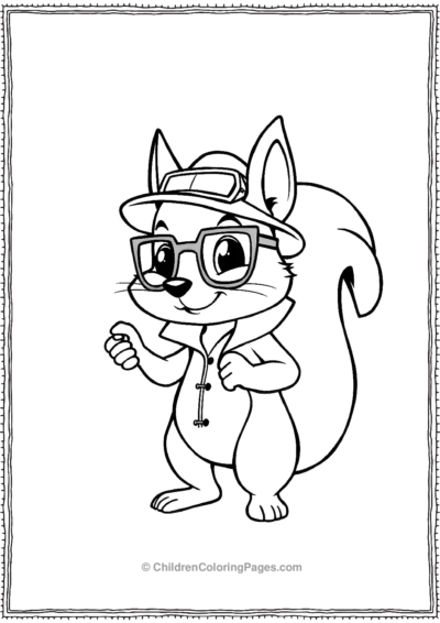 Squirrel-In-A-Detective-Costume Free PDF Printable