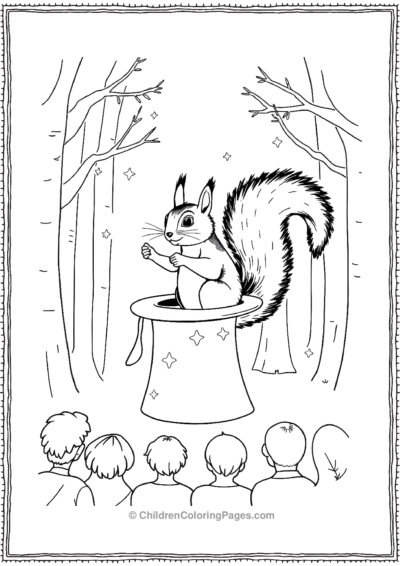 Squirrel-In-A-Magician-Hat Free PDF Printable