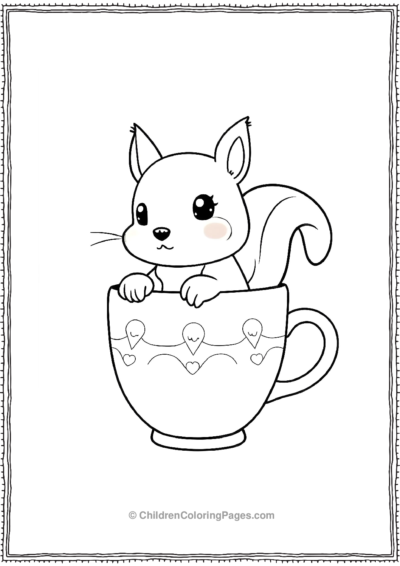 Squirrel-Inside-A-Cup Free PDF Printable