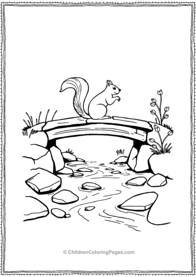 Squirrel-On-A-Bridge Free PDF Printable