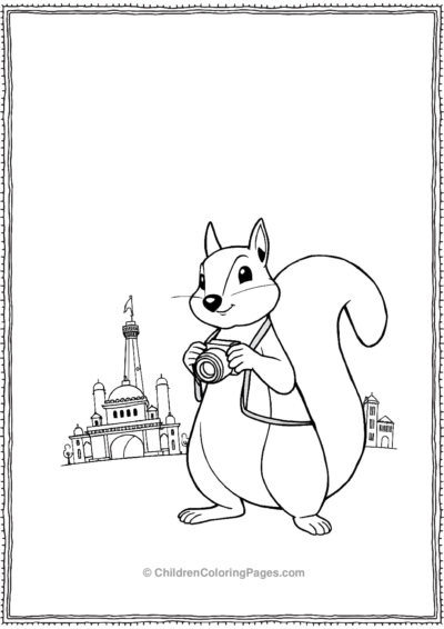 Squirrel-With-A-Camera Free PDF Printable