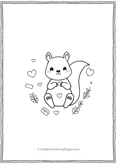 Squirrel-With-A-Collection-Of-Stickers Free PDF Printable