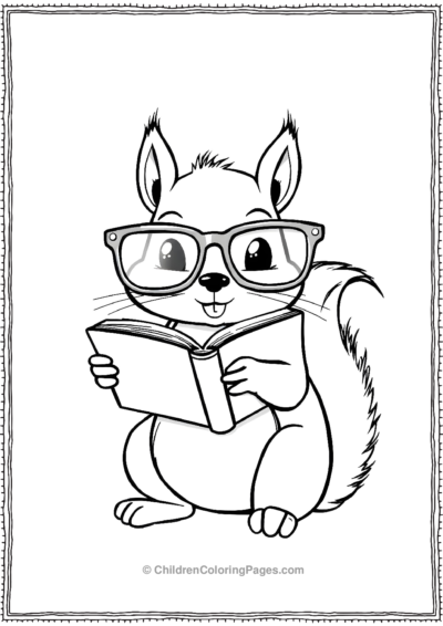 Squirrel-With-Oversized-Glasses Free PDF Printable