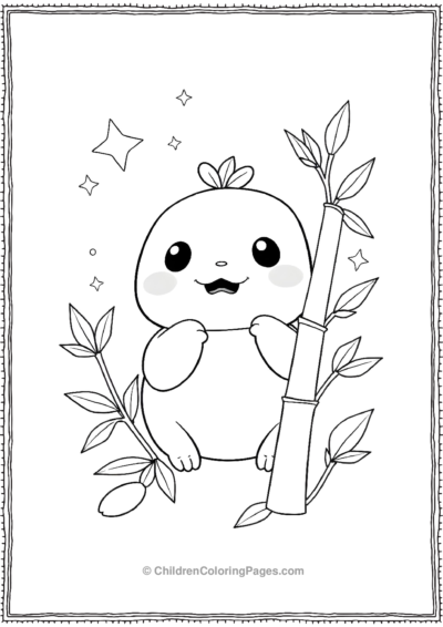 Squishmallow-On-A-Bamboo-Tree Free PDF Printable