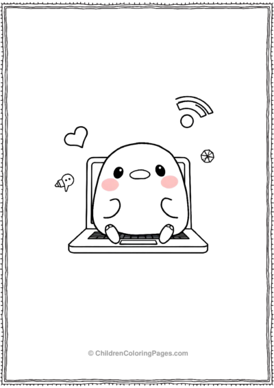 Squishmallow-On-A-Laptop Free PDF Printable