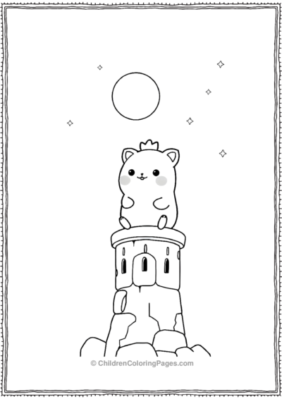 Squishmallow-On-A-Tower Free PDF Printable