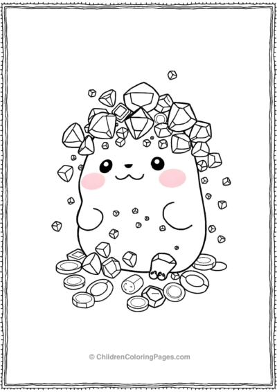 Squishmallow-Overflowing-With-Jewels Free PDF Printable