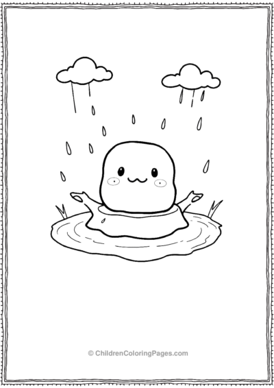 Squishmallow-Playing-In-Mud Free PDF Printable