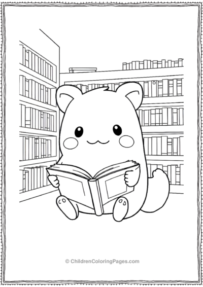 Squishmallow-Reading-A-Book Free PDF Printable