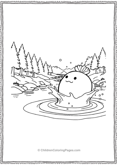 Squishmallow-Splashing-Water Free PDF Printable