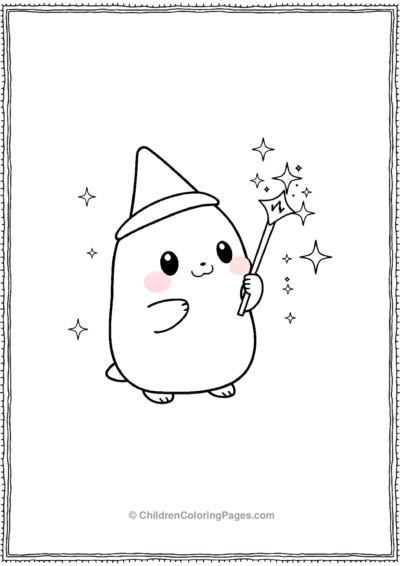 Squishmallow-With-A-Magical-Wand Free PDF Printable