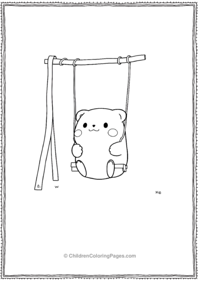 Squishmallow-With-Slide-And-Swing Free PDF Printable