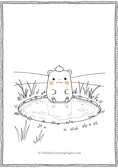 Squismallow-At-A-Watering-Hole Free PDF Printable