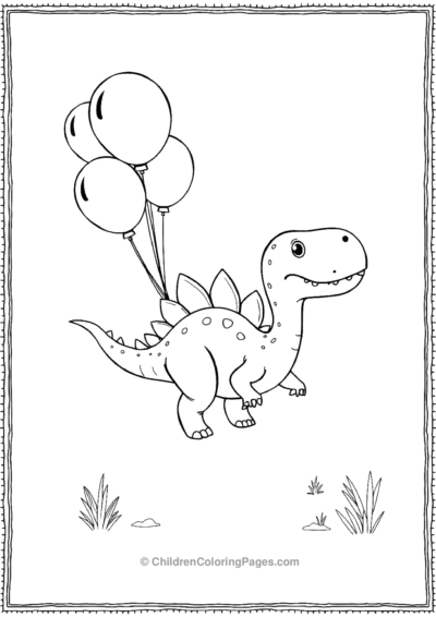 Stegosaurus-Flying-Through-The-Air Free PDF Printable